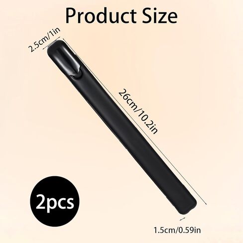 2 PCS Chopsticks Storage Case, Plastic Utensil Holder with Side Opening Lightweight Chopstick Storage Container Portable Carrying Holder for Chopsticks Travel Chopstick Box for Reusable, Black in Saudi Arabia