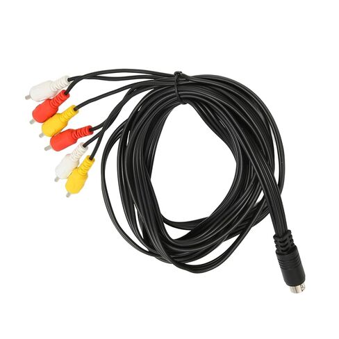 كابل Mini DIN إلى 6، سلك مركب بـ 9 سنون إشارة واضحة وصوت ثابت وفيديو، مع 3 موصلات ملونة، لكاميرا الفيديو الرقمية وجهاز استقبال AV والصندوق العلوي in Kuwait
