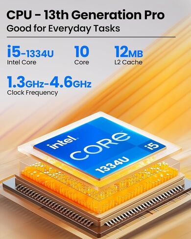 كمبيوتر محمول للأعمال Dell Inspiron مقاس 15.6 بوصة 2K Touch، الجيل الثالث عشر الجديد من Intel Core i5 (Beat i7-1250U)، ذاكرة الوصول العشوائي 12 جيجابايت، مساحة تخزين خارجية 512 جيجابايت و256 جيجابايت SSD، Win 11، Office 365 للويب، مع حزمة WOWPC in Kuwait