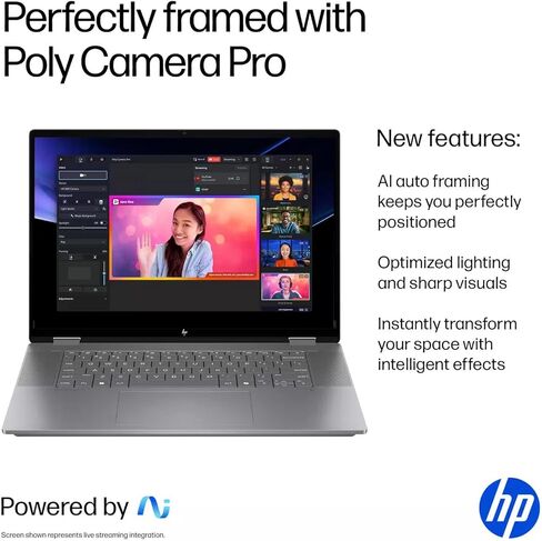 كمبيوتر محمول HP OmniBook X Flip 2 في 1، شاشة لمس 16 بوصة 2K IPS، AMD Ryzen AI 5 340 (Beat i7-1355U)، 16 جيجابايت LPDDR5X 1 تيرابايت SSD، AMD Radeon 840M Graphics، Wi-Fi 6E، كاميرا خصوصية 5 ميجابكسل IR، AI Copilot+ PC، Win 11 in Kuwait