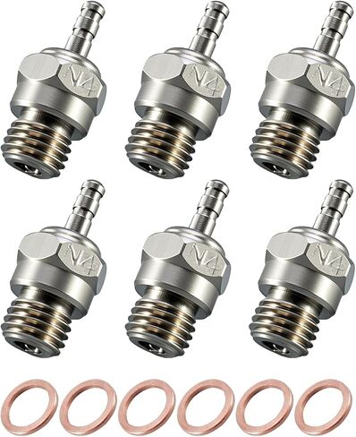 6-Pack 70117 Hot Glow Plug No.3, N3 Spark Nitro Engine Parts Fit for OS 8 Traxxas HPI HSP Kyosho 1/8 1/10 RC Car Truck Buggy, RC Glow Plug in Saudi Arabia