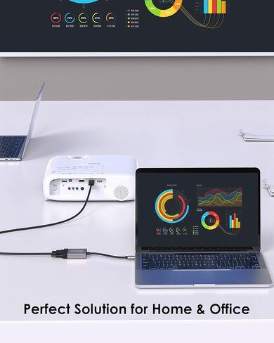 محول USB-C إلى VGA 1080P، رمادي فلكي in Saudi Arabia