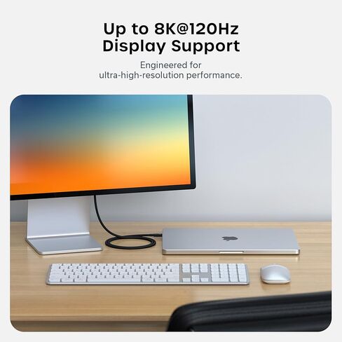 كابل Thunderbolt 5 معتمد من Satechi، 240 وات PD، بيانات 120 جيجابت/ثانية، مزدوج 8K@60 هرتز، ثلاثي 4K@144 هرتز، Thunderbolt 5/4/3، كابل USB-C متوافق مع iPhone 17، MacBook Air/Pro، أجهزة الكمبيوتر المحمولة in Saudi Arabia