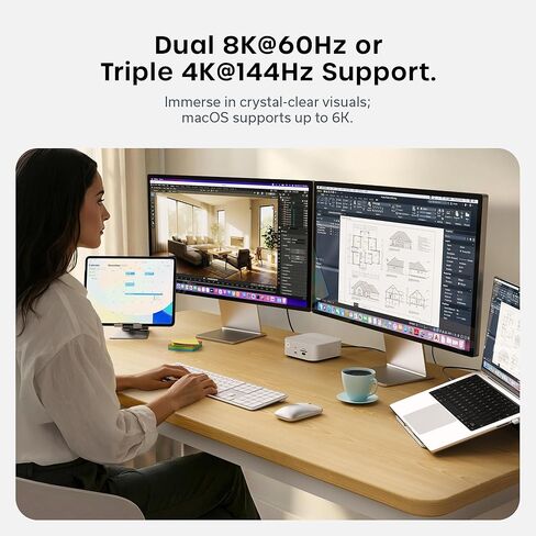 كابل Thunderbolt 5 معتمد من Satechi، 240 وات PD، بيانات 120 جيجابت/ثانية، مزدوج 8K@60 هرتز، ثلاثي 4K@144 هرتز، Thunderbolt 5/4/3، كابل USB-C متوافق مع iPhone 17، MacBook Air/Pro، أجهزة الكمبيوتر المحمولة in Saudi Arabia