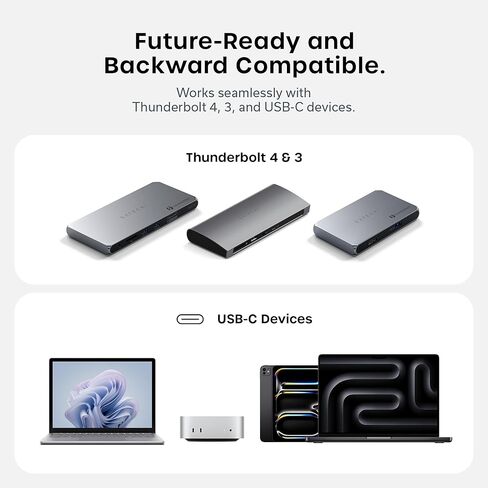 كابل Thunderbolt 5 معتمد من Satechi، 240 وات PD، بيانات 120 جيجابت/ثانية، مزدوج 8K@60 هرتز، ثلاثي 4K@144 هرتز، Thunderbolt 5/4/3، كابل USB-C متوافق مع iPhone 17، MacBook Air/Pro، أجهزة الكمبيوتر المحمولة in Saudi Arabia