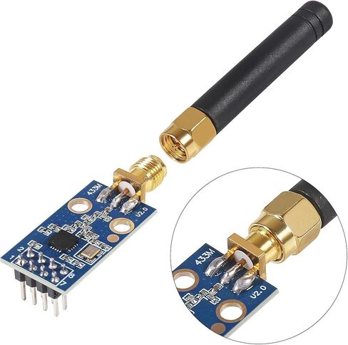 2PCS CC1101 Wireless Module with SMA Antenna Wireless Transceiver Module 315/433/868/915MHZ in Saudi Arabia