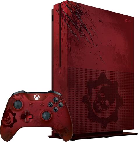 Microsoft Xbox One S 2TB Limited Edition Console - Gears of War 4 Crimson Red (Renewed) in Saudi Arabia