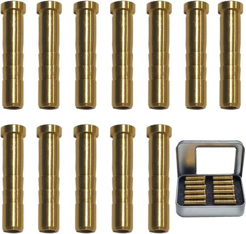50/100/150 Grain Archery Arrow Copper & Aluminum Insert Screw Copper Brass Arrow Inserts Arrowheads Connector,for Diameter.244 Arrow Shaft Archery Accessories(12 PCS) in Saudi Arabia