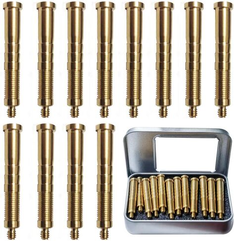 50/100/150 Grain Archery Arrow Copper & Aluminum Insert Screw Copper Brass Arrow Inserts Arrowheads Connector,for Diameter.244 Arrow Shaft Archery Accessories(12 PCS) in Saudi Arabia