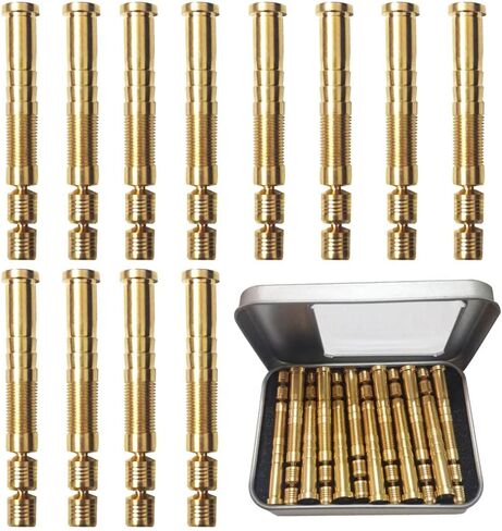 50/100/150 Grain Archery Arrow Copper & Aluminum Insert Screw Copper Brass Arrow Inserts Arrowheads Connector,for Diameter.244 Arrow Shaft Archery Accessories(12 PCS) in Saudi Arabia
