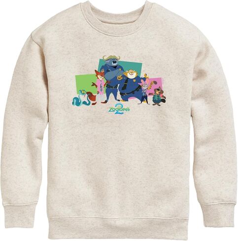 Disney Zootopia 2 - Nick, Judy, And Friends - Toddler Crew Fleece Sweatshirt in Saudi Arabia