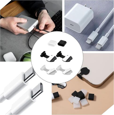 20 قطعة من سدادات الغبار ذاتية اللصق من النوع C، غطاء غطاء USB-C، غطاء منفذ الشحن من النوع C متوافق مع أي قابس غبار لمنافذ شحن USB-C in Kuwait