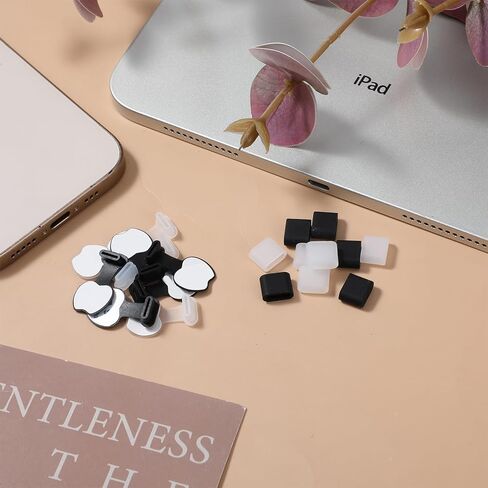 20 قطعة من سدادات الغبار ذاتية اللصق من النوع C، غطاء غطاء USB-C، غطاء منفذ الشحن من النوع C متوافق مع أي قابس غبار لمنافذ شحن USB-C in Kuwait