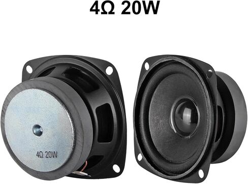 2PCS 3"4Ohm 20W Full Range Audio Speaker Stereo Woofer Loudspeaker for Arduino DIY Waterproof HiFi Woofer Speaker Car Audio Subwoofer Stereo Systems in Saudi Arabia