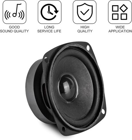 2PCS 3"4Ohm 20W Full Range Audio Speaker Stereo Woofer Loudspeaker for Arduino DIY Waterproof HiFi Woofer Speaker Car Audio Subwoofer Stereo Systems in Saudi Arabia