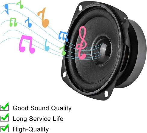 2PCS 3"4Ohm 20W Full Range Audio Speaker Stereo Woofer Loudspeaker for Arduino DIY Waterproof HiFi Woofer Speaker Car Audio Subwoofer Stereo Systems in Saudi Arabia