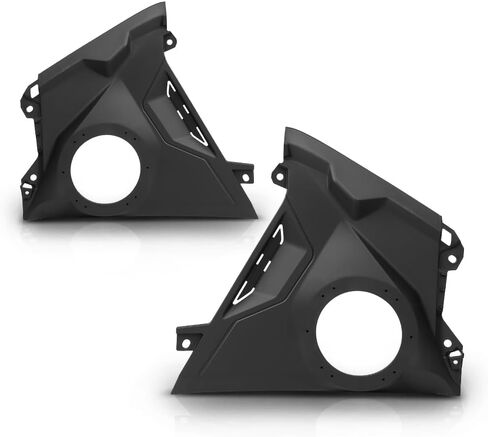 لوحات سماعات أمامية ستيريو للباب مقاس 6.5 بوصة من CROSSDESIGN متوافقة مع Can-Am Maverick R 2024+ جميع الموديلات، Can-Am Maverick R Max 2025+ أسود in Saudi Arabia