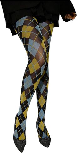 فيردوسا النسائية Argyle Plaid Mesh ضيق الجوارب عالية الخصر جوارب جوارب جوارب in Saudi Arabia
