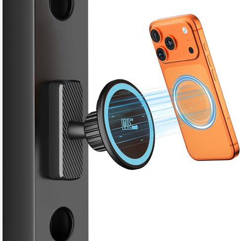 Dual Magnetic Phone Holder for Gym, Workout, Kitchen or Any Metal Surface, Magnet Base Mount & Power Magnet Phone Mount for MagSafe iPhone 17 16 15 14 13 12 Series in Saudi Arabia