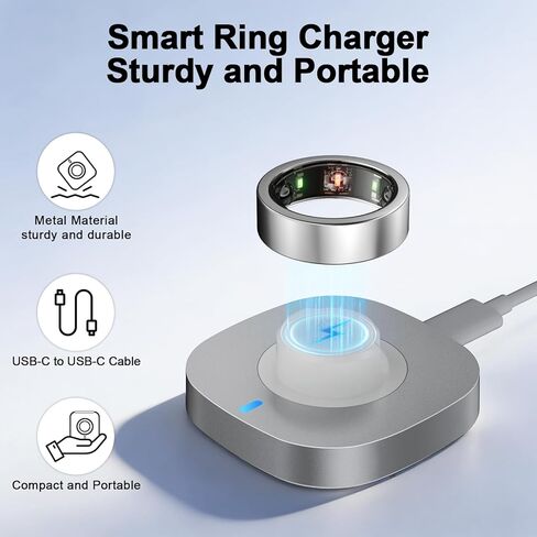 Charger Compatible with Aura-Ring Gen 3-Size 9,Fast Safe Charging Dock with USB-C Cable for Smart Ring in Saudi Arabia