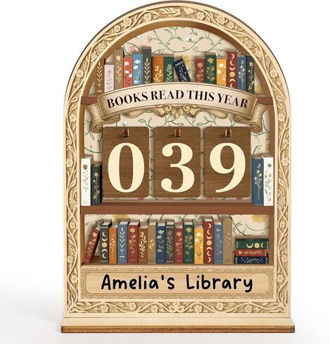كتب تقرأ هذا العام هدايا مضادة للقراء من النساء، ديكور رف الكتب المخصص لتتبع عداد الكتب، ملحقات هدايا الكتب لمحبي الكتب، دودة الكتب، نادي الكتب، مواد تخزين هدية عيد الميلاد in Saudi Arabia