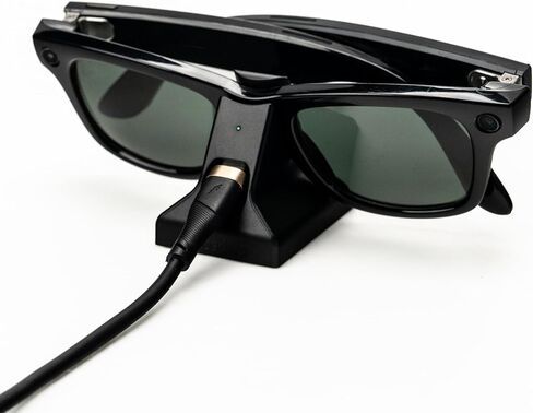 حامل شحن ذكي JUICEDUP متوافق مع Meta Ray-Ban وOakley - أنيق وآمن، مصمم خصيصًا لـ Wayfarer (قياسي وكبير) / Oakley HSTN/Skyler/Headliner in Saudi Arabia