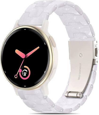 Compatible with Garmin Vivoactive 5 Watch Band Resin, 20mm Strap Compatible for Garmin Vivoactive 6/3/Forerunner 245/165/55/570 42mm/645 Wristband Bracelet Replacement with Stainless Steel Buckle in Saudi Arabia