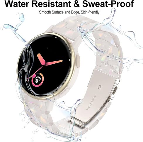 Compatible with Garmin Vivoactive 5 Watch Band Resin, 20mm Strap Compatible for Garmin Vivoactive 6/3/Forerunner 245/165/55/570 42mm/645 Wristband Bracelet Replacement with Stainless Steel Buckle in Saudi Arabia