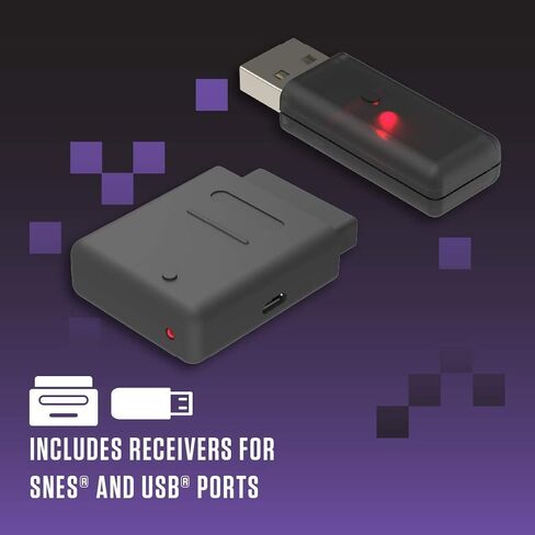 Retro-Bit Legacy 16 Wireless 2.4GHz Controller for SNES, Switch, PC, MacOS, RetroPie, Raspberry Pi and Other USB Devices - Onyx in Saudi Arabia