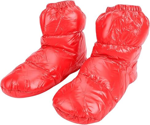 Down Booties, Warm Windproof Sleeping Socks for Men Women, with Elastic Band Duck Down Filled Slipper Boots for Camping Backpacking Hiking Home in Saudi Arabia
