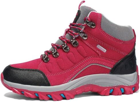 Women’s Hiking Boots - Waterproof Lightweight & Breathable Mesh and Suede Leather Outdoor Trekking Camping Trail Hiking Boot in Saudi Arabia