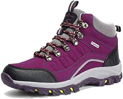 Women’s Hiking Boots - Waterproof Lightweight & Breathable Mesh and Suede Leather Outdoor Trekking Camping Trail Hiking Boot in Saudi Arabia