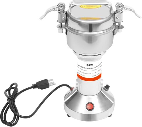 1500 جرام مطحنة طاحونة للحبوب الكهربائية مع وظيفة التوقيت ، 110 فولت 4100W عالي السرعة الانحدار التجاري الجاف عشب توابل بذور القهوة آلات حبوب الذرة فلفل المطبخ للمطبخ ، متجر الطعام in Kuwait