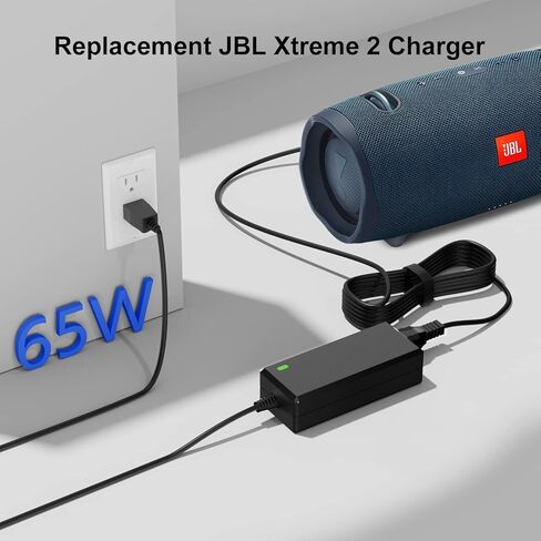 استبدال 19 فولت لشاحن JBL Xtreme 2 المتوافق مع JBL Xtreme، Xtreme 2، Boombox 1/2، مكبر صوت مقاوم للماء بتقنية البلوتوث، استبدال 8.8FT لسلك طاقة مكبر الصوت JBL in Kuwait