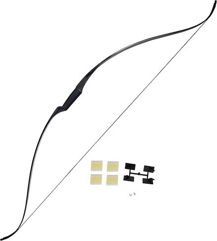 قوس منحني على شكل ثعبان من Southland Archery Supply مقاس 60 بوصة أو 50 بوصة مع 2 × مسند للسهم و2 × فتحات للسهم - صنع في فرنسا in Saudi Arabia