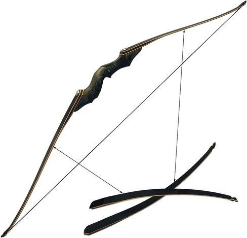 ZSHJGJR 60 بوصة Black Hunter تم إنزال أطراف القوس الطويلة استبدال أطراف القوس فقط لليد اليمنى واليد اليسرى 30 رطل - 60 رطل in Kuwait