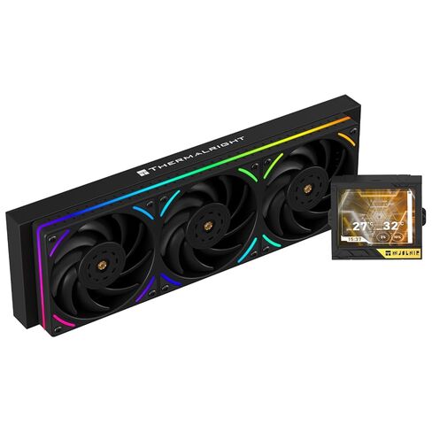Thermalright Mjolnir Vision 360 UB PRO ARGB Black CPU Aio Cooler,PC 360 Specification Water Cooler System with Inline Fan,3.5’’ LCD Screen with 640x480 Resolution,for AM4/AM5;Intel 1700/1851/115X/2011 in Saudi Arabia