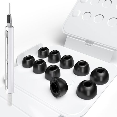 5 أزواج من رؤوس الأذن من إسفنج الذاكرة لـ AirPods Pro 3 مع صندوق تخزين، عزل محسّن للضوضاء، 5 أحجام مريحة للغاية من إسفنج الذاكرة لـ AirPods Pro 3 (XXS/XS/S/M/L) in Kuwait