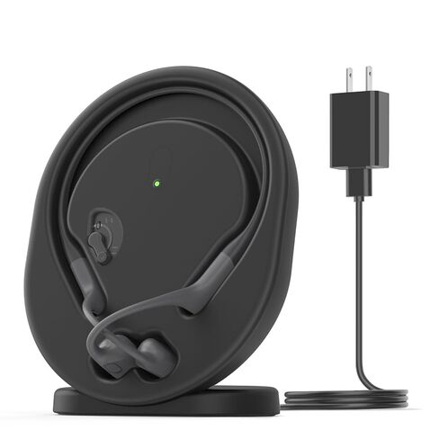 محطة شاحن لاسلكية متوافقة مع Shokz OpenRun Pro/OpenRun Standard Mini، كابل شاحن مغناطيسي بطول 3.93 قدم، حامل حامل حامل، استبدال سلك الطاقة USB لسماعات Shokz in Kuwait