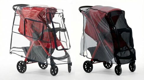 Large Stroller Sunshade & Rain Cover-Protect Your Baby Stroller from Sun, Rain, Wind, Dust-Built in Mosquito Netting-Universal Weather Shield for Baby Carriage in Saudi Arabia
