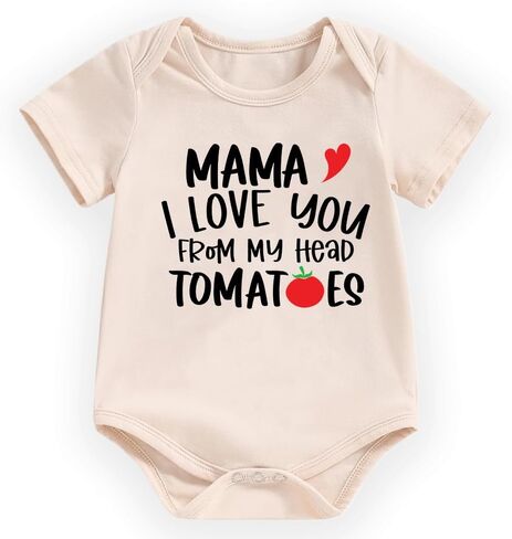 ملابس للرضع من hrcfbk للأولاد والبنات حديثي الولادة بأكمام قصيرة مطبوع عليها حروف مضحكة تكشف عن ملابس إعلان الحمل in Kuwait