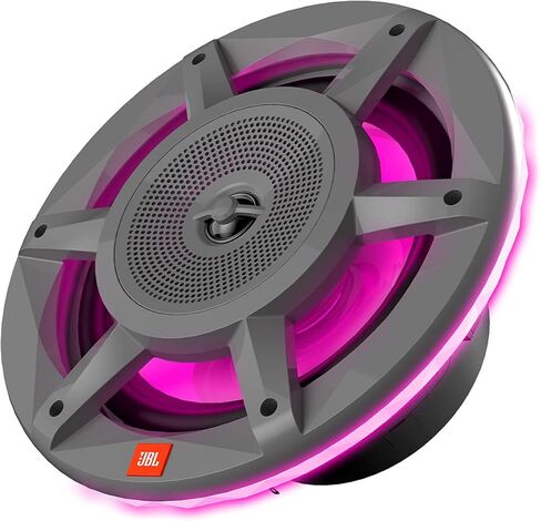 JBL — 8 بوصات (200 ملم) StadiumMarine ثلاثي الاتجاهات قابل للتحويل مع 200 واط RMS، و500 واط من الطاقة القصوى، ومكبر صوت Plus One™ من مادة البولي بروبيلين ومخاريط متوسطة المدى، تصنيف IPX3 (IPX5 من الأمام) (حماية مستوى نفاث الماء) in Saudi Arabia