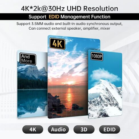 MT-VIKI 4K30 هرتز محول HDMI مصفوفة سلس 8x8، وحدة تحكم جدار الفيديو 4x2 ومتعدد المشاهد مع صوت PIP+ 3.5 مم، موزع HDMI Matrix Switcher على حامل مع واجهة المستخدم الرسومية على الويب in Kuwait