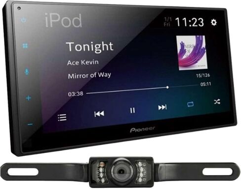 Pioneer DMH-1800NEX 6.8" Double-DIN Digital Multimedia Receiver with License Plate Style Backup Camera in Saudi Arabia