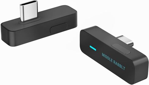 محول صوت بلوتوث 5.4 من Middle Rabbit D1 لجهاز PS5 متوافق مع AirPods Pro 2، جهاز إرسال لاسلكي مع aptX Adaptive & HD، زمن استجابة منخفض، شريحة Qualcomm، دونجل لسماعات الأذن، سماعات الرأس، مكبر الصوت in Kuwait