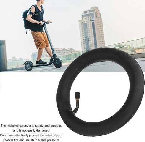 8x2.0‑5 Inner Tube Replacement, Butyl Rubber Inner Wheels Tire Tube with Bent 45 Degree Valve for Wheelbarrow, Electric Gas Scooter, Trolley, Mini Pocket Bike,s, Mower, Tractor, Garden cart, Dolly in Kuwait