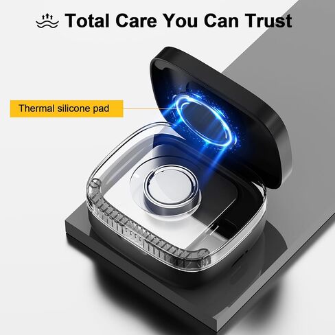 Wireless Charging Case for Oura Ring Gen 4 & 3 Charger, 1000mAh Portable Travel Power Station Fits All-Sized Oura Ring 4 & 3, 30-Day Runtime (Official Charger NOT Included) in Saudi Arabia