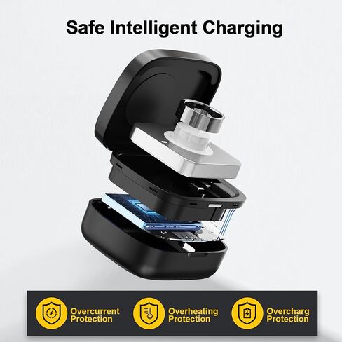 Wireless Charging Case for Oura Ring Gen 4 & 3 Charger, 1000mAh Portable Travel Power Station Fits All-Sized Oura Ring 4 & 3, 30-Day Runtime (Official Charger NOT Included) in Saudi Arabia