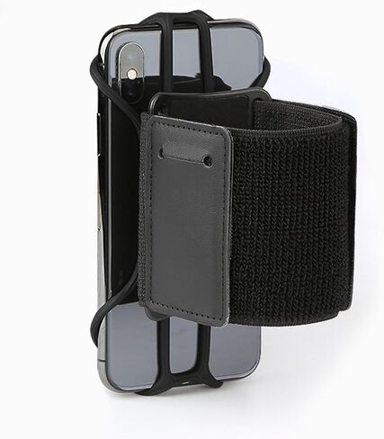 Wristband Phone Holder, Universal Cell Phone Armband for Running Walking 360° Rotation Forearm Wrist Workout Sports Arm Band Fits Samsung Galaxy A16 A15 A14 A13 A03s iPhone 16e 16 15 14 13 12 Pro Max in Saudi Arabia