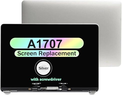 15.0" Full Top Screen Assembly for MacBook Pro A1707 Late 2016 Mid 2017 EMC 3072 EMC 3162 2880x1800 LCD Display Retina (Silver) in Saudi Arabia